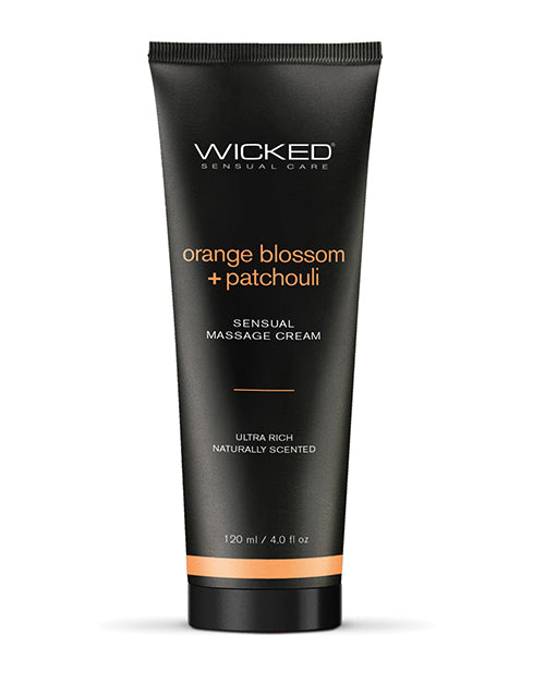Wicked Massage Cream Orange Blossom + Patchouli 4 Oz