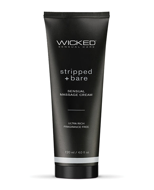 Wicked Massage Cream Stripped + Bare 4 Oz