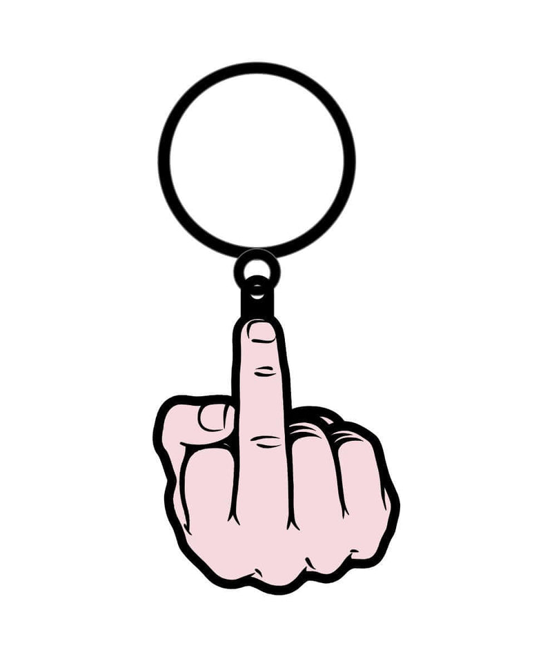 Wood Rocket Middle Finger Keychain at $12.99