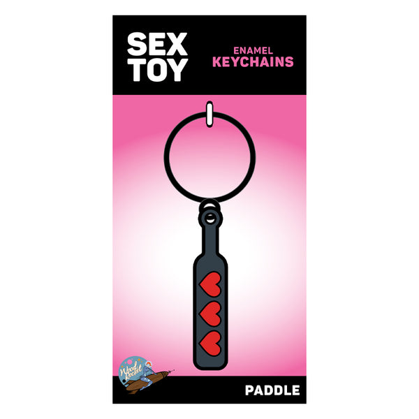 Wood Rocket Sex Toy Heart Paddle Keychain at $12.99