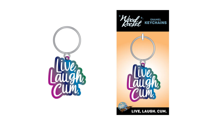 Live, Laugh, Cum Keychain