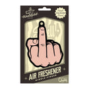 Middle Finger Brown Air Freshener - Fresh Peach Cologne Scent | Premium Quality, Fun Adult Gag Gift