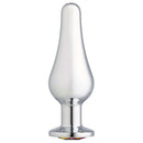 Cloud 9 Novelties Cloud 9 Gems Silver Chrome Tall Anal Plug Small at $11.99