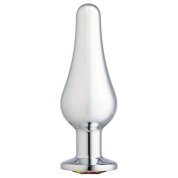 Cloud 9 Novelties Cloud 9 Gems Silver Chrome Tall Anal Plug Small at $11.99