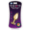 Cloud 9 Gems Gold Chromed Anal Plug with multicolored gem packaging, featuring a tapered tip and flared base for easy use.