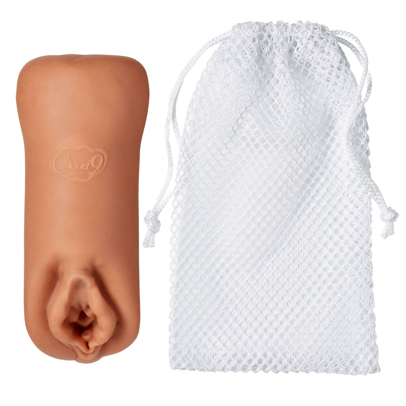 Cloud 9 Novelties Cloud 9 Pleasure Pussy and Ass Double Ended Beaded Stroker Tan at $12.99