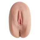 Cloud 9 Pleasure Pussy and Ass Stroker in tan color, featuring realistic texture and dual ribbed tunnels for enhanced pleasure.