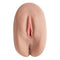 Cloud 9 Pleasure Pussy and Ass Stroker in tan color, featuring realistic texture and dual ribbed tunnels for enhanced pleasure.