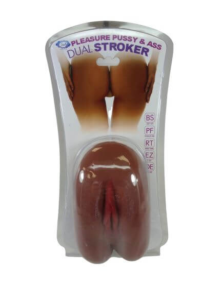 Cloud 9 Novelties Cloud 9 Pleasure Mini Body Stroker Pussy and Breasts Realistic Hand Stroker Brown at $34.99