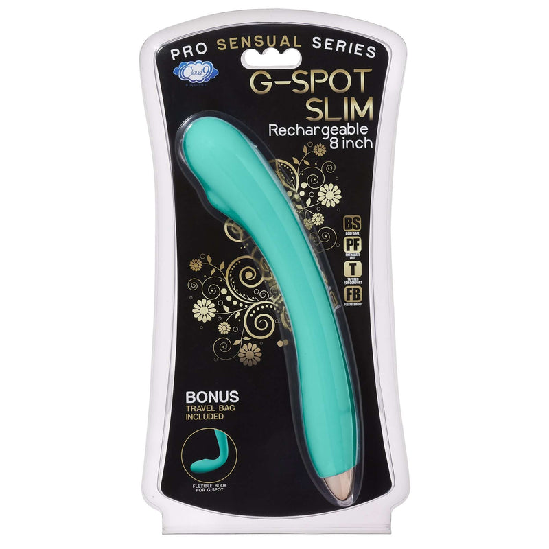 Cloud 9 Novelties CLOUD 9 RECHARGEABLE G-SPOT SLIM 8IN SINGLE MOTOR TEAL at $28.99