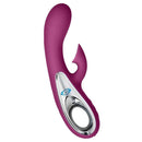 Cloud 9 Novelties Air Touch IV G-Spot Clitoral Rabbit in plum, dual-function vibrator with clitoral suction and curved design.