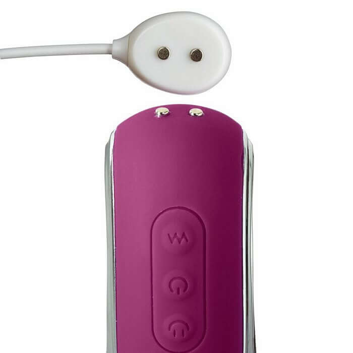 Cloud 9 Novelties Air Touch IV G-Spot Clitoral Rabbit Vibrator in Plum with USB charging cable