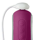 Cloud 9 Novelties Air Touch IV G-Spot Clitoral Rabbit in Plum color showing control buttons and white suction head.