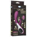 Cloud 9 Novelties Air Touch IV G-Spot Clitoral Rabbit Vibrator in packaging, showcasing dual function design in plum color
