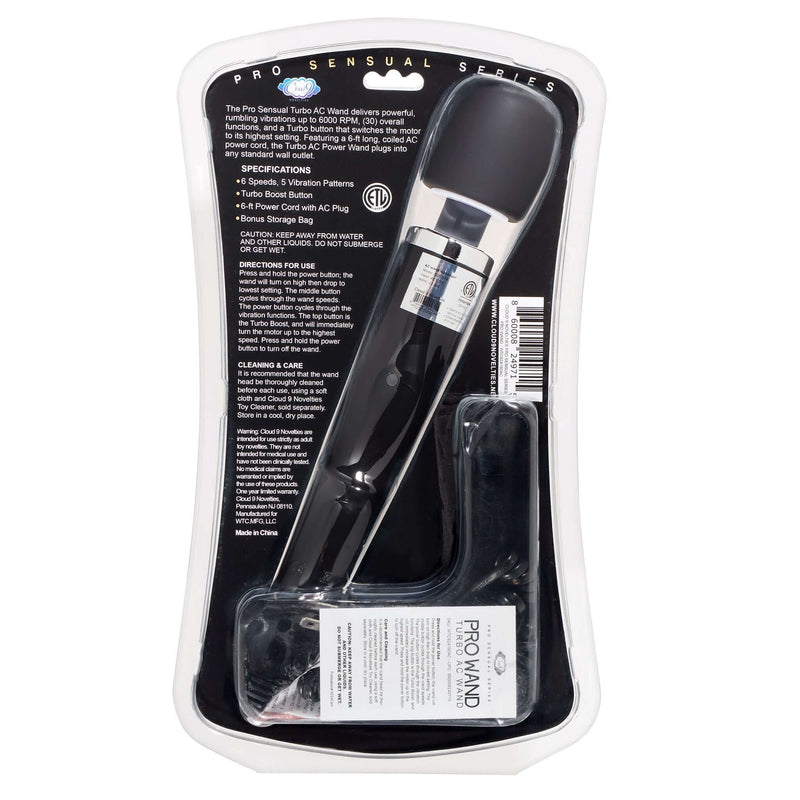 Turbo AC Power Wand Black Pro