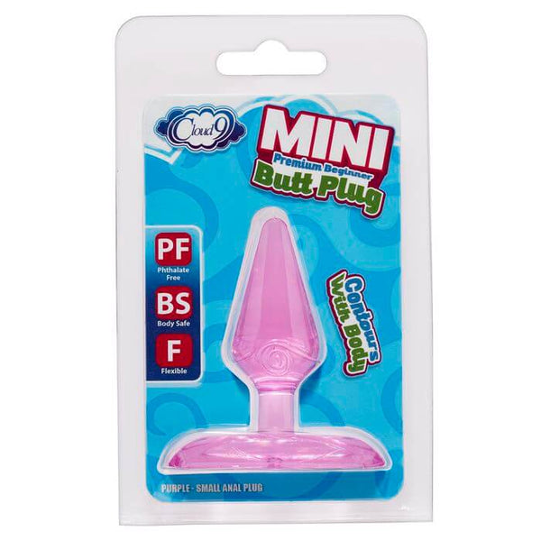 Cloud 9 Novelties Purple Mini Tapered Butt Plug Cloud 9 Novelties Purple Mini Tapered Butt Plug