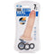 Cloud 9 Dual Density 7-Inch Dildo in packaging, showcasing realistic feel, powerful suction cup, and bonus rings included.