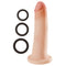 Cloud 9 Novelties Cloud 9 Dual Density 7 inches Dildo Real Touch Realistic Painted Veins Without Balls Flesh at $29.99