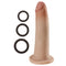 Cloud 9 Novelties Cloud 9 Dual Density 7 inches Dildo Real Touch Realistic Painted Veins Without Balls Tan Mocha at $25.99