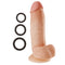 Cloud 9 Novelties Cloud 9 Dual Density 8 inches Dildo Real Touch Thick with Realistic Painted Veins and Balls at $31.99