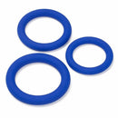 Cloud 9 Novelties Cloud 9 Pro Sensual Silicone Cock Ring Set 3 Pack Blue at $4.99