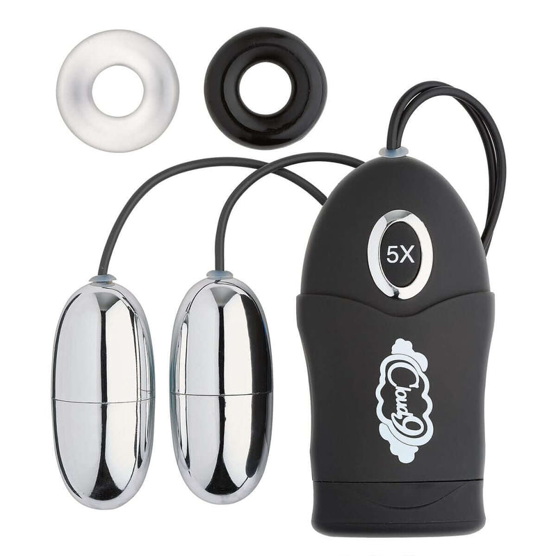 Cloud 9 Novelties Dual Egg Vibrator Black at $13.99