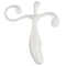 Cloud 9 Prostate Stimulator in white, featuring an ergonomic design and smooth flexible TPE for comfortable use.