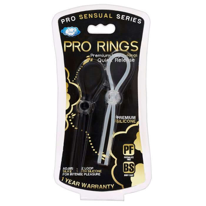 Cloud 9 Novelties Cloud 9 Pro Sensual Quick Release Loop Cock Ring 2 Pack at $6.99