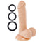 Pro Sensual Premium 6-Inch Silicone Dong with Bonus C-Rings | Realistic Feel and Versatile Pleasure
