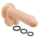 Pro Sensual Premium 8-Inch Silicone Dong with Bonus C-Rings | Realistic Feel and Versatile Pleasure