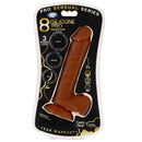 Cloud 9 Novelties Pro Sensual Premium Silicone Dong with 3 Bonus C-Rings Brown 8 inches at $24.99