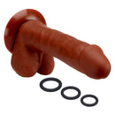 Cloud 9 Novelties Pro Sensual Premium Silicone Dong with 3 Bonus C-Rings Brown 8 inches at $24.99