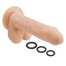 Cloud 9 Novelties Pro Sensual Premium Silicone Dong with 3 Bonus C-Rings Beige 9 inches at $27.99