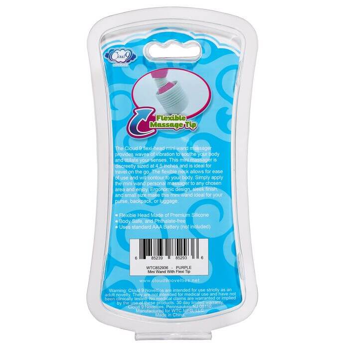 Cloud 9 Novelties Cloud 9 Mini Wand Massager Purple at $11.99