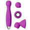 Cloud 9 Novelties CLOUD 9 HEALTH & WELLNESS WAND KIT 9 FUNCTION FLEXIBLE HEAD PURPLE at $38.99