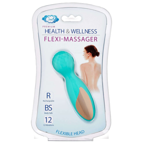 Cloud 9 Novelties Cloud 9 Health and Wellness Flexi Massager Rechargeable Wand Teal at $29.99