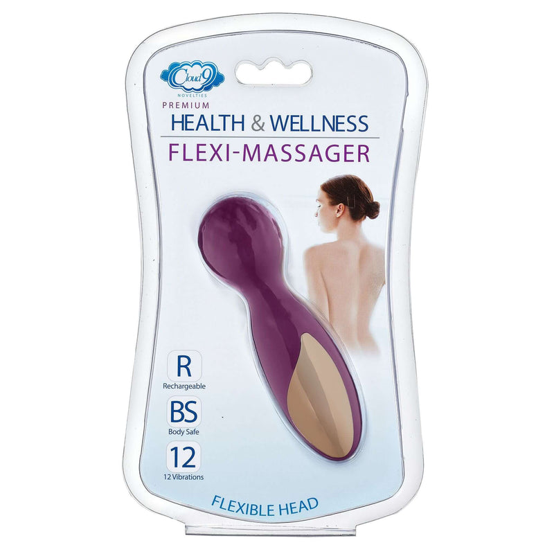 Cloud 9 Novelties Cloud 9 Health and Wellness Flexi Massager Rechargeable Wand Plum at $29.99