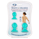 Cloud 9 Novelties Cloud 9 Health and Wellness Nipple & Clitoral Massager Suction Set Teal at $17.99