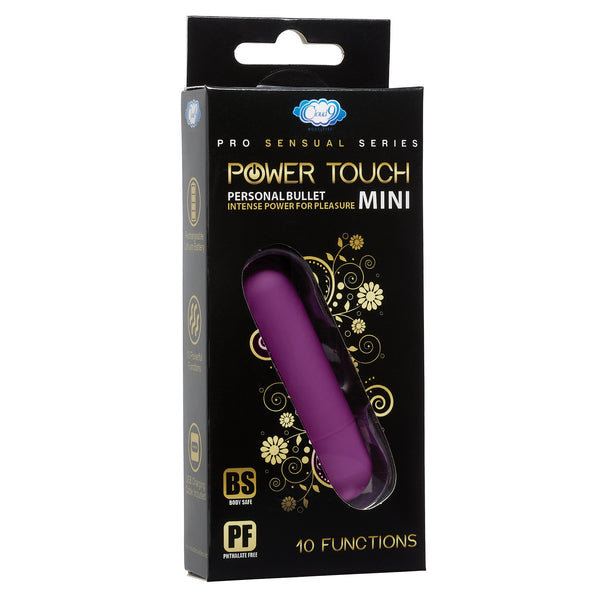 CLOUD 9 POWER TOUCH III - PLUM MINI RECHARGEABLE BULLET (EACHES)-0