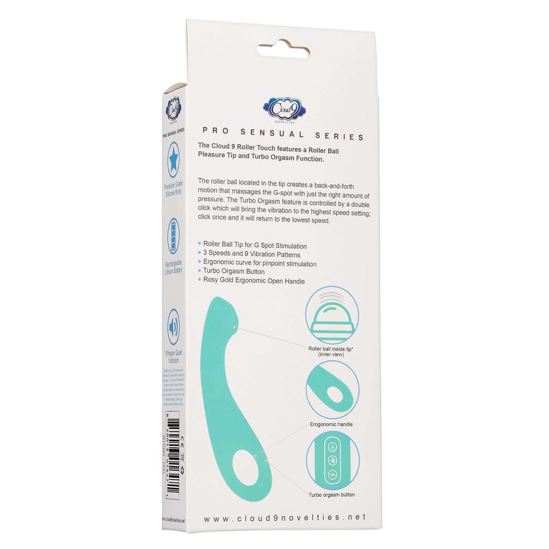 Cloud 9 Novelties Cloud 9 Pro Sensual Roller Ball G-Spot Turbo Teal Vibrator at $64.99