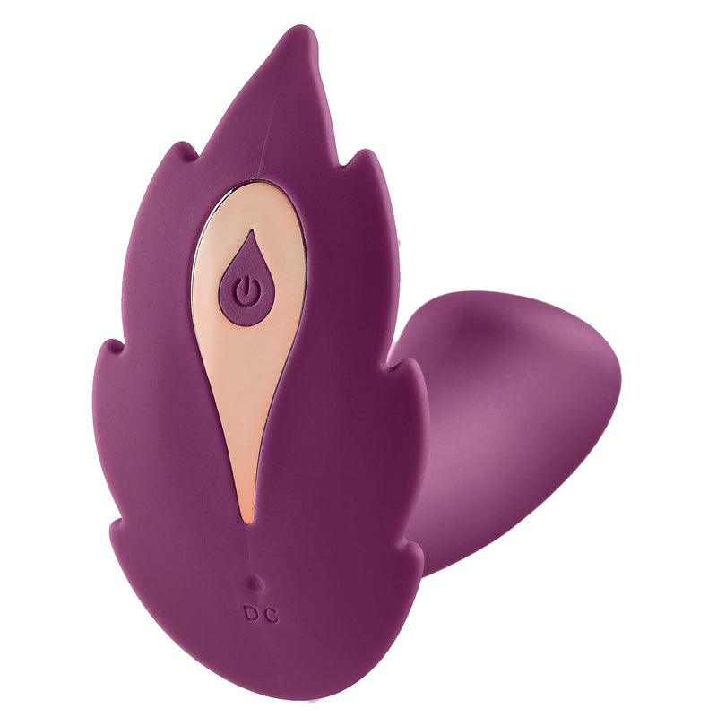 Cloud 9 Novelties Cloud 9 Health and Wellness Wireless Remote Control Panty Leaf Vibrator Plum at $49.99