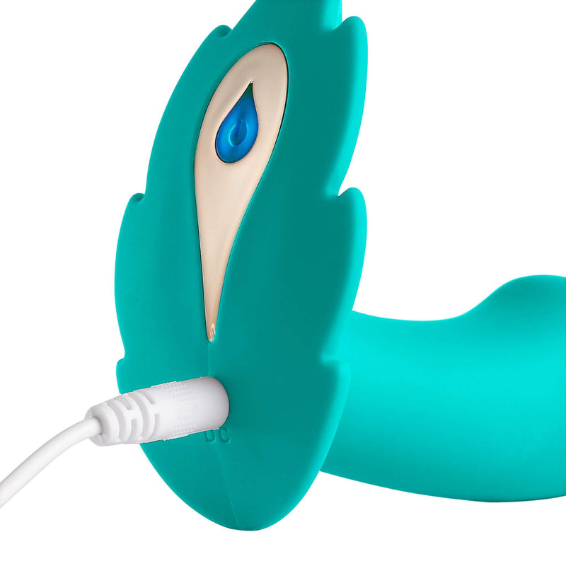 Cloud 9 Novelties Cloud 9 Health and Wellness Wireless Remote Control Panty Leaf Vibrator Teal at $49.99
