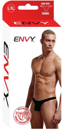 ENVY LOW RISE THONG BLACK L/XL-0