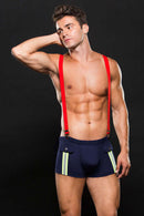 ENVY FIREMAN BOTTOM W/ SUSPENDERS 2PC M/L-1