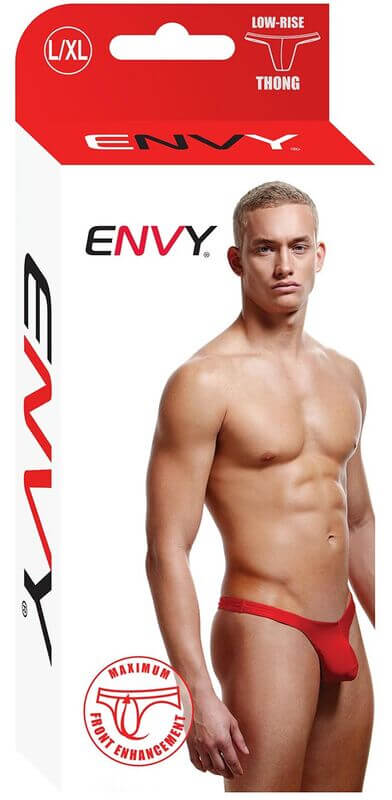 ENVY LOW RISE THONG RED L/XL-2