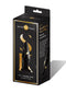 X-Gen Products Secret Kisses Handblown Glass Plug with smooth insertable tip 4.5 inches Black, Gold at $25.99
