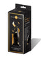 X-Gen Products Secret Kisses 4.5 inches Wide Glass Plug Black and Gold at $26.99