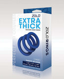 X-Gen Products Zolo Extra Thick Silicone Cock Rings 3 Pack at $10.99