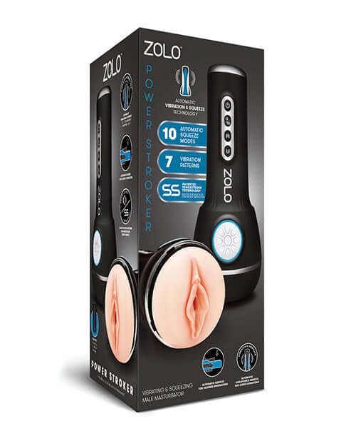 Zolo Power Stroker Vibrating and Squeezing Male Masturbator