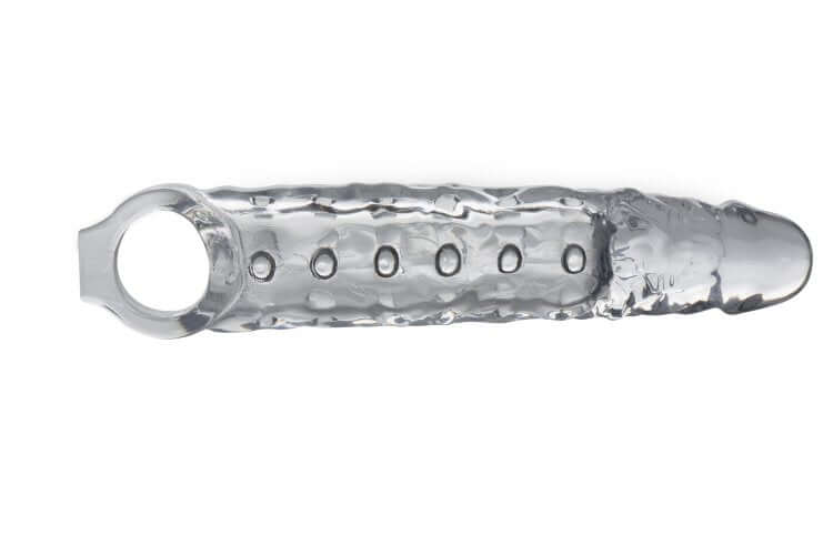 XR Brands Size Matters 3 inches Clear Penis Extender Sleeve at $27.99